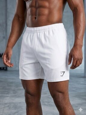 Gymshark Men's Arrival Shorts - White - Size XXL